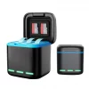 3-Channel Battery Charger 2 SD Slot Battery Charger Station Charging Station for GoPro Go Pro Hero 8 7 6 5 Camera Accessories